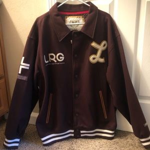Lifted Research Group LRG letterman jacket